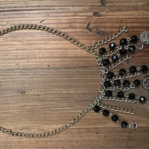 Elegant Black and Gold Necklace